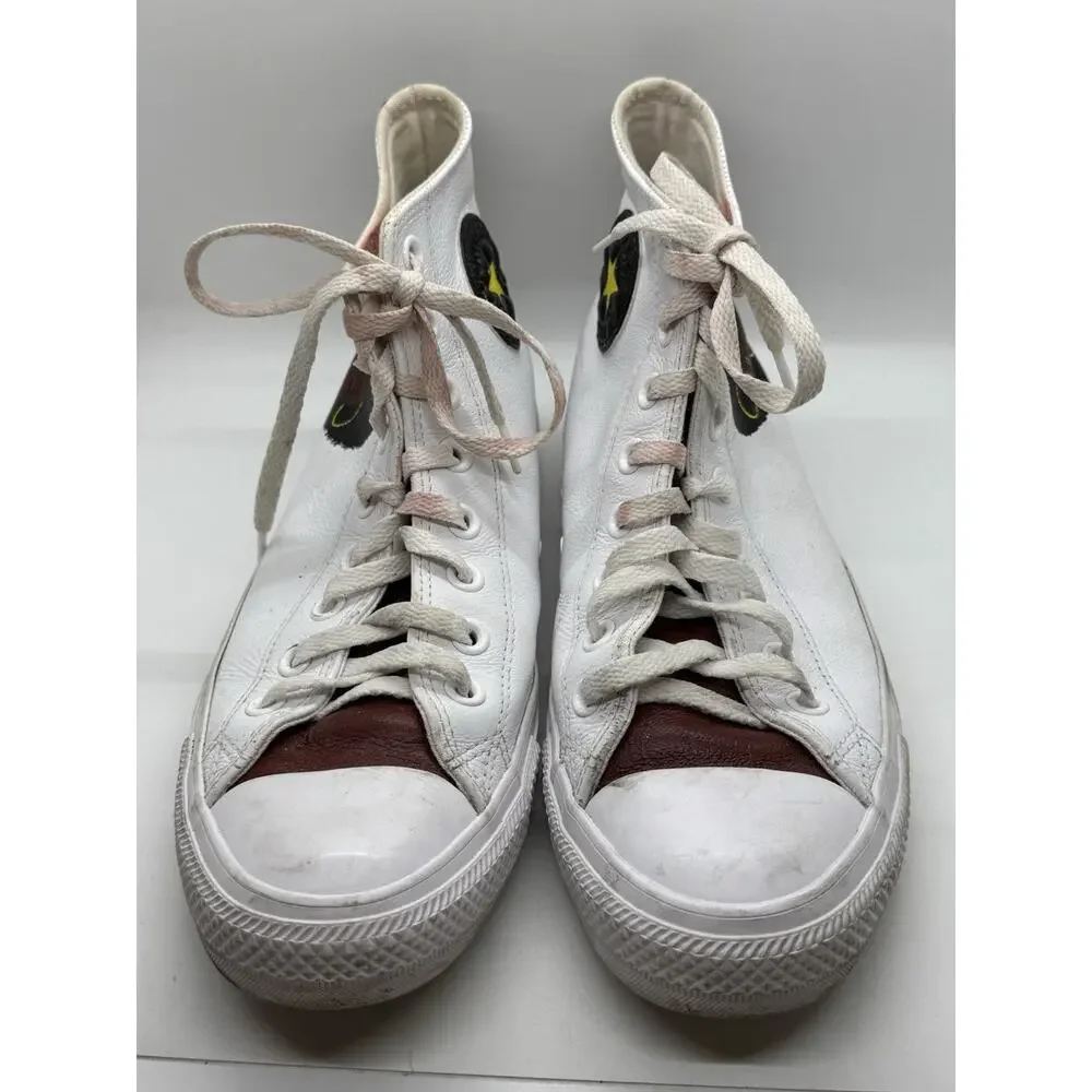 Custom Painted African Queen Hi Top White Leather Converse Chuck Taylor Womens 9 - Picture 3 of 16